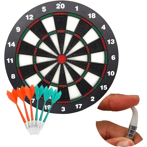 Fléchettes et jeu de fléchettes, pointe souple, idéal pour les enfants et les adultes