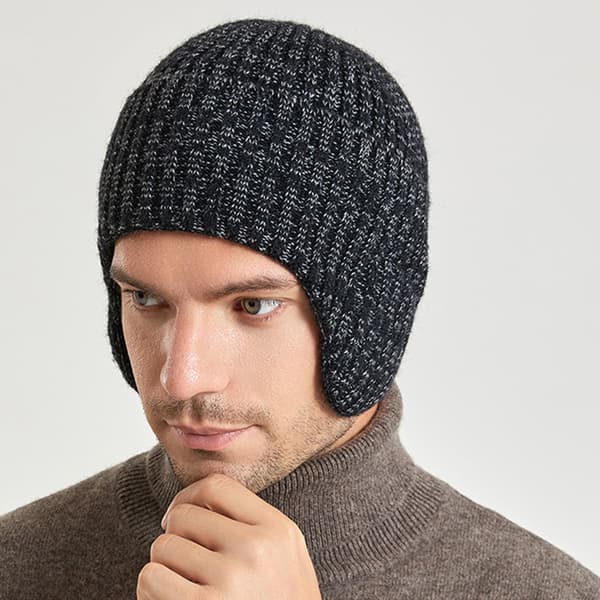 1 vinter utendørs varm lue menn og kvinner universell kald ørebeskyttelse pullover lue