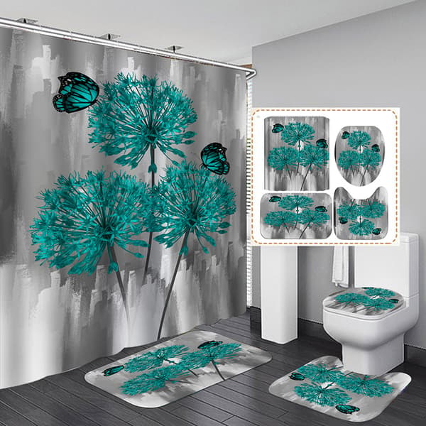 Antimugg dusjforheng 180 x 150 cm polyester, vaskbart, -3Mod
