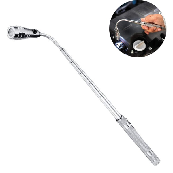 Bärbar LED Teleskopisk Flexibel Extensibel LED Ficklampa