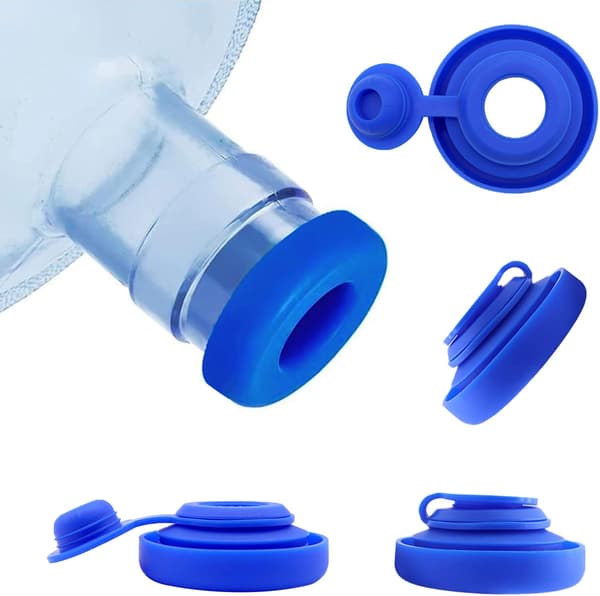 3-pack 14,7 liters vattenflasklock, silikonersättningslock
