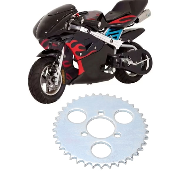 T8F 38T Bakre Kedjehjul 101mm Diameter Lätt Bärbar Passar För 2-takts 43cc 49cc Goped Scooter