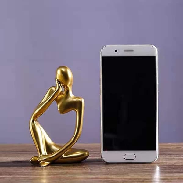 Moderne Tenker Resin Statuer, XiXiRan 3 Stykker Abstrakt Tenker S