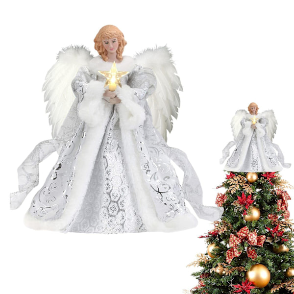 Engel Juletre Topp, Juletre Topp, Engel Henger, Delikat Engel Statue, Tre Topp