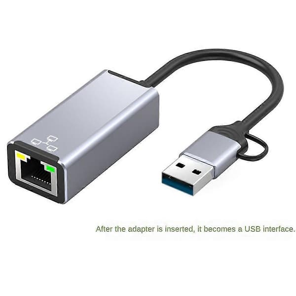 Usb Etet Adapter 100mbps Drivrutinsfri - Extern Usb Till Rj45 För Stationär Dator