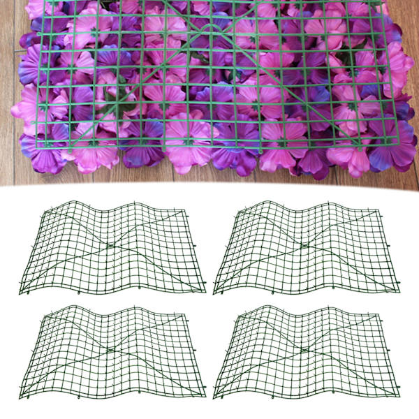 10 st blomvägg ram plast staket ramar för bröllopsfest bakgrundsdekoration 60x40cm