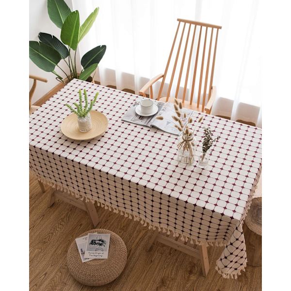 Moderne rektangulær duk 140x180cm bunnstoff vaskbar flik