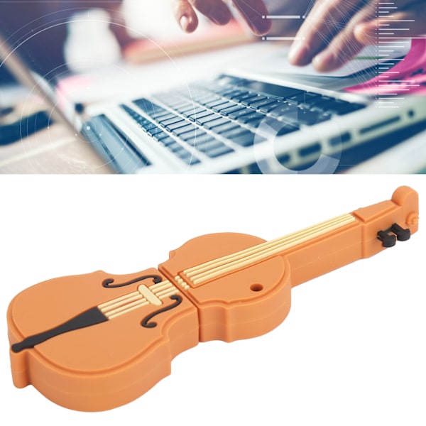 Violin Modeling USB Stick Lovely Home Office USB Flash Drive for Music Data Storage16GB