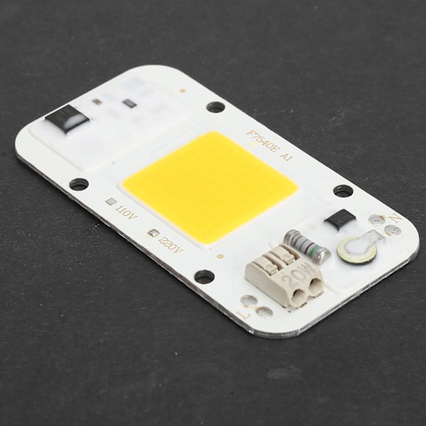 220V Højtryks LED Chip Driverfri COB Lyskilde Integreret Lampeperle til Plantens Vækstlys 20WWarm Lys