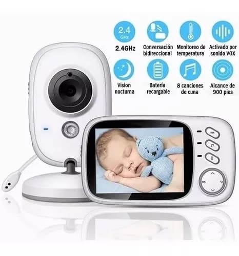 Trådløs babymonitor med nattsyn og lyd