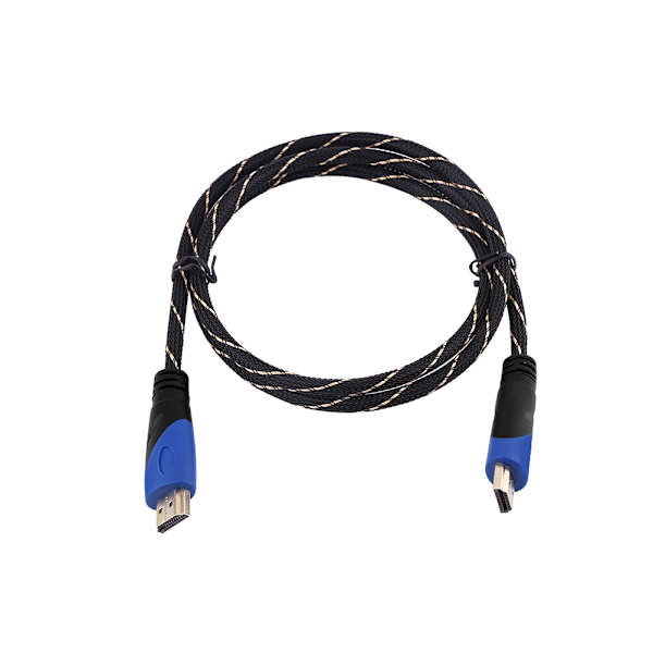 Nopea punottu HDMI HD 1080p uros-uros äänikaapeli kultapinnoitetuilla liittimillä 1M