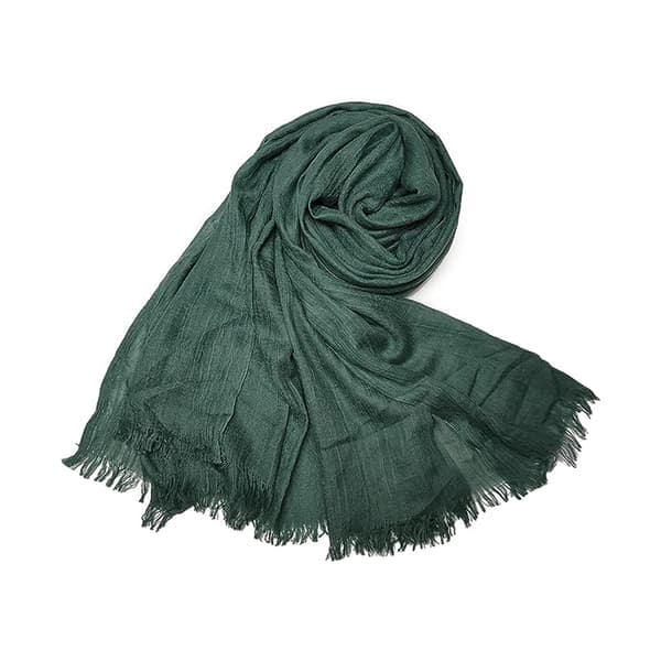 Skjerf for kvinner Bomull Lett Stor Lang Mull Skjerf Elegant Ensfargede Skjerf
