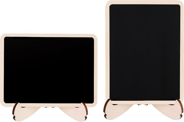Gjenbrukbare Mini Tavleskilt, Perfekt For Bryllup Og Bursdagsfester, Med Et Solid Materiale Og Avtakbart Stativ