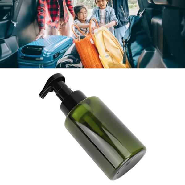 5x400ml Skumflaska med Pump, Läckagesäker, Stor Kapacitet, Trycktyp, Skumdispenser för Affärsresor, Resor, Mörkgrön