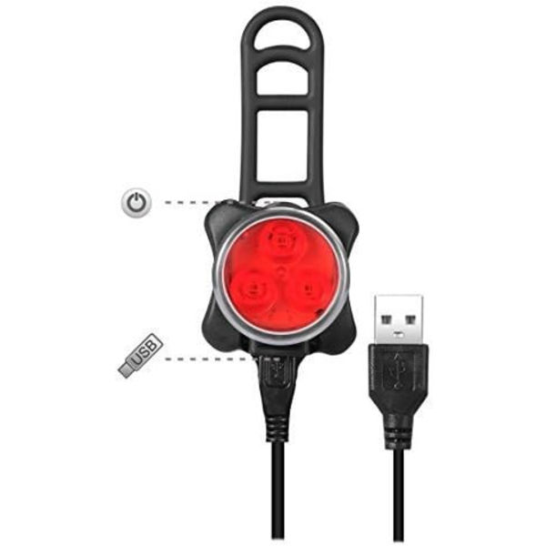 Pyörävalosarja - Etu- ja takavalot - USB-ladattava