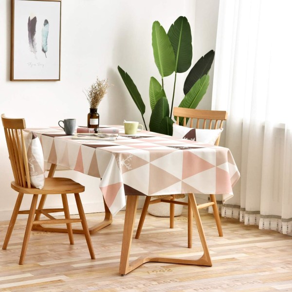Menn's Slim-Fit Langarmet Rutete Poplin Skjorte