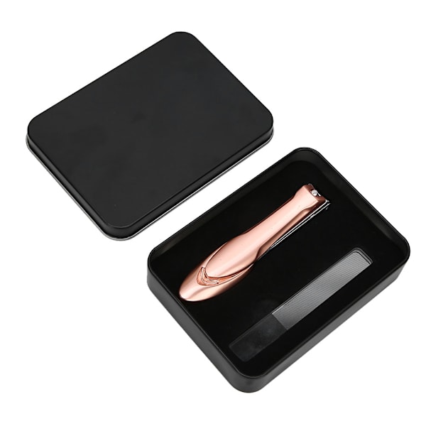 2-pack Rostfritt Stål Nagelklippare Nagelfil Fingernagel Tånagelklippare Nagelsax för Kvinnor Män