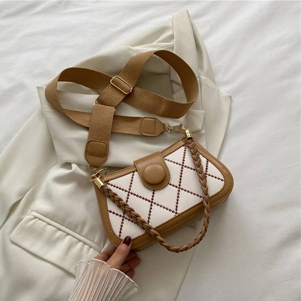 Mode diamant taske skuldertaske vintage klassisk