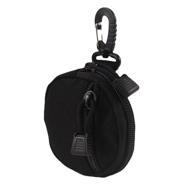 (Svart) 2 st Tactical Myntbörs, Hängande EDC-väskor med krok ?f