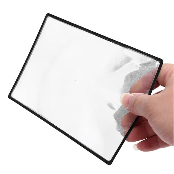 Lesestøtteark Forstørrelsesglass 3-zoom Svart