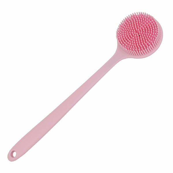 Soft Silicone Back Scrubber Shower Bath Body Brush with Long