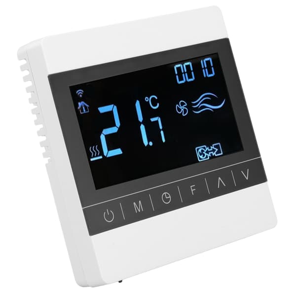 AC220V Touch Screen Termostat Vattenburen Golvvärme Temperaturkontrollpanel