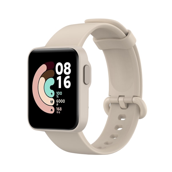 Beige, egnet til røde ris ure. Mi Watch Lite ur silikone
