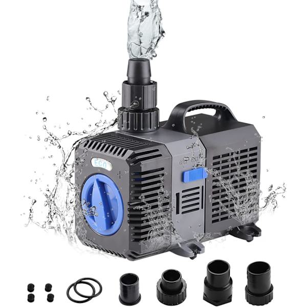 Super ECO Damppumpe Filtrerings Pumpe 2800L/H 10Watt