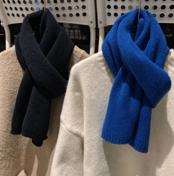 Sort temperament stil, koreansk stil imitation cashmere, vinter