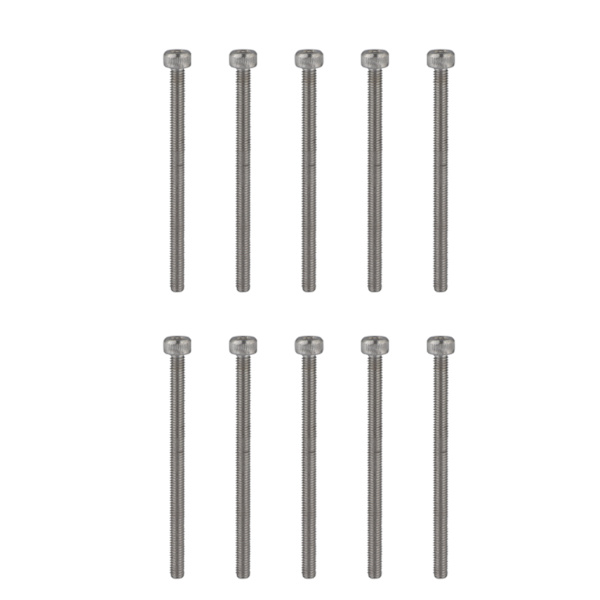 10 stk. M3 x 45MM Rustfrit Stål Hex Sokkel Hoved Kapskrue Bolt til 3D Printer