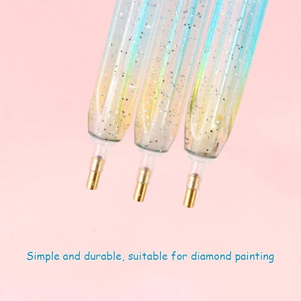 Stift för strasssten, Diamond Painting Verktyg 5D Drill Pen Fu