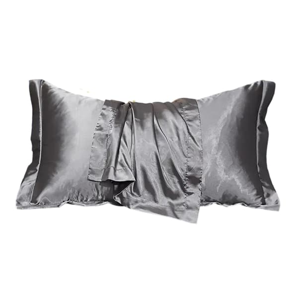 Polyester Pudebetræk med Kuvertlukning, 2-pak Ultra-bløde Glatte Polyester Pudebetræk til Hår og Hud, Standard Størrelse Polyester Pudebetræk til