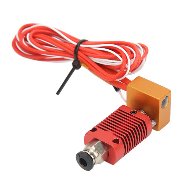 Monterad Hotend-kit för Ender 3 med Pneumatiska Kopplingar, Termistor, Uppvärmningselement, MK8-Munstycke