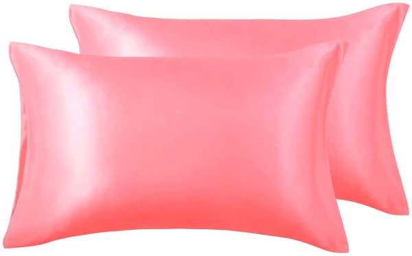 2-pack Satinkuddfodral för hår och hud, satinkuddfodral med kuvertstängning
