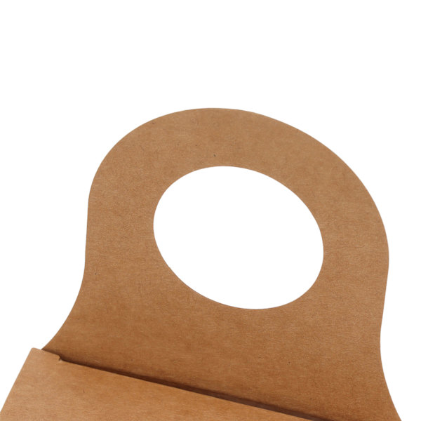 25 st Kraftpapper Vinflasklåda med Hängande Krokhål Fällbar Kraft Presentlådor