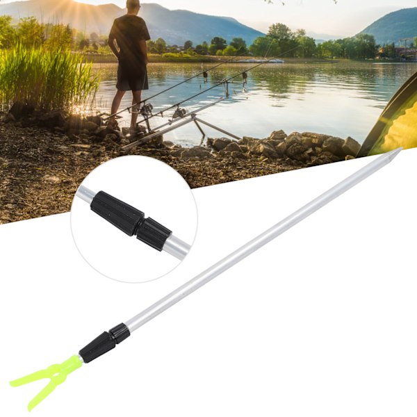 Fishing Rod Bracket Stretchable Aluminum Portable Fish Pole Ground Holder for Bank Fishing80CM