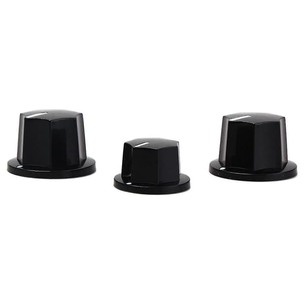 6x Elektrisk Gitarbro-Saler Flatt Sett & 6 stk. Kontrollknapper Volum Lydkontrollknapper For Jazz