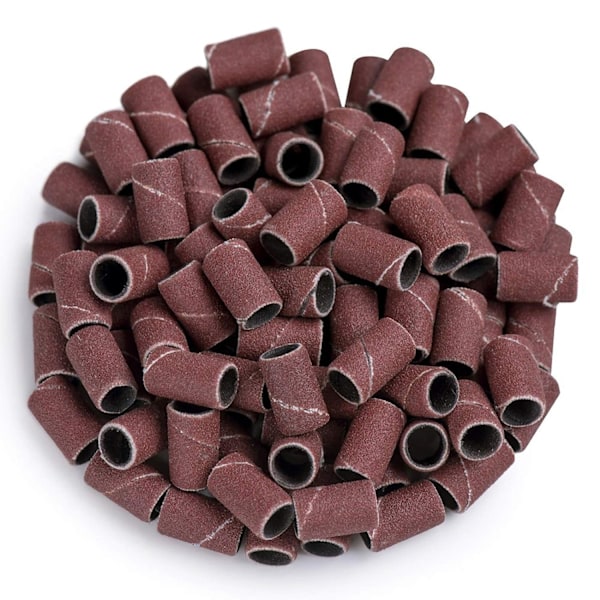 100 st professionella slipband för nagelvård 180 grit fil slipbit set för nagelborrmaskiner