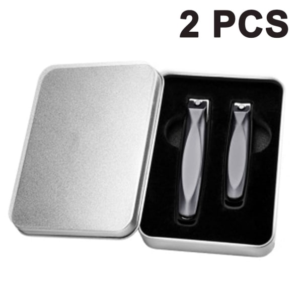 Nagelklippare, stänkskydd för fingernaglar och tånaglar, 2-pack