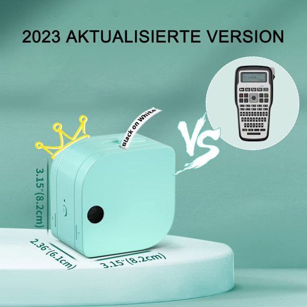 P12 Mini Bluetooth-etikettskrivare, självhäftande etiketter, kompatibel med iOS- och Android-telefoner, termisk etikettskrivare för hem och kontor