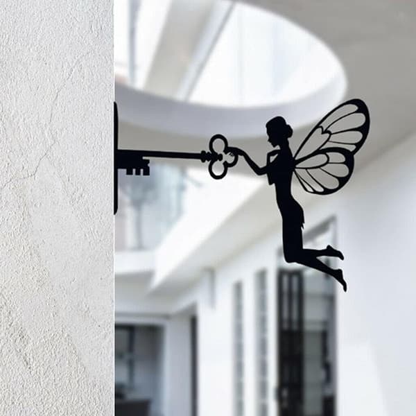 Udendørs Have Metal Fe Silhuet Skulptur Statue Baghave W