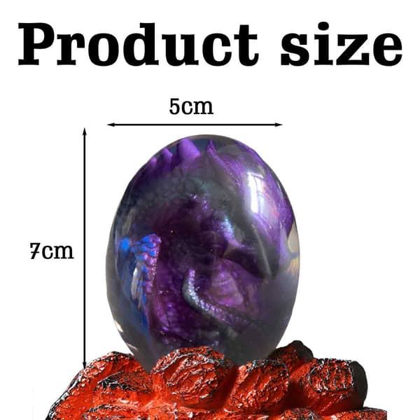 Lava dinosaur egg glødende drage egg skrivebordsdekorasjon julegave