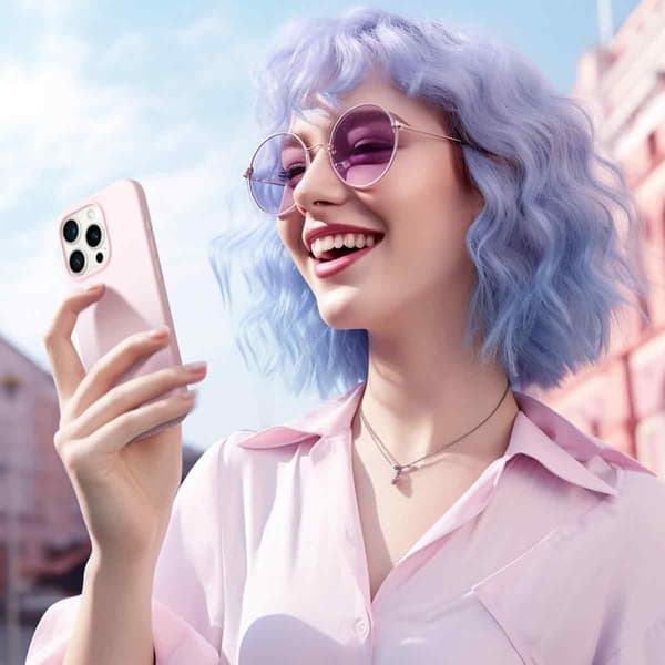 iPhone 14 - Matt TPU-skal - Gammalrosa mobilskal