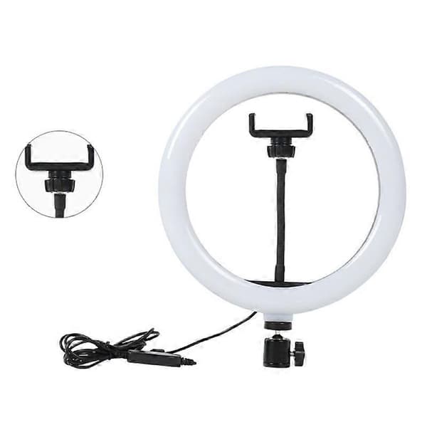 26 cm kamera telefon fotografering LED ringlys USB fyldlampe til selfie makeup