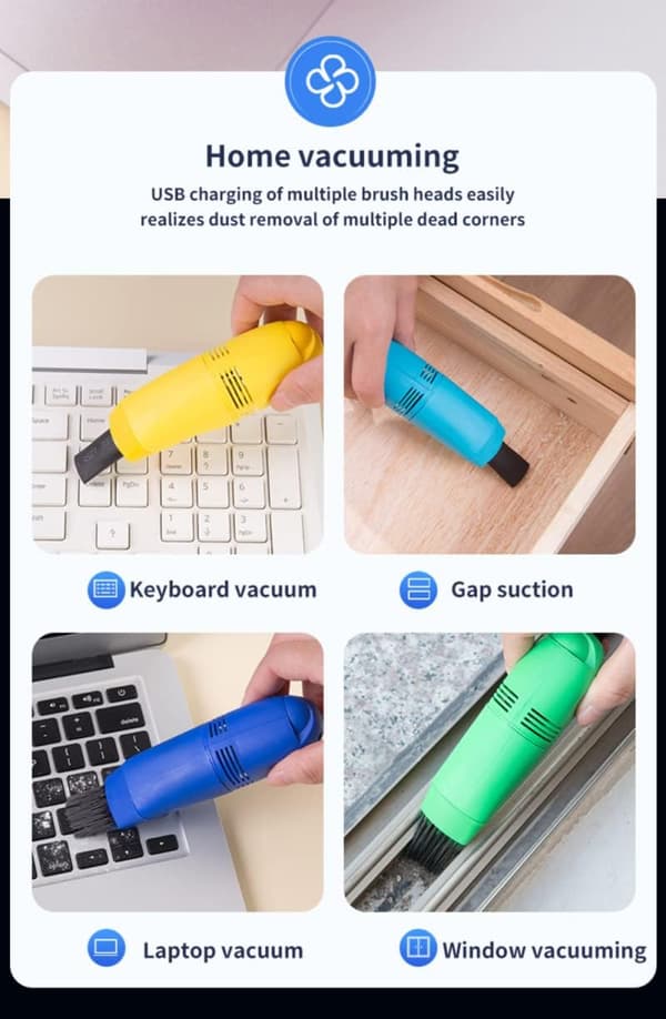 Puhdistaja, Mini-tietokoneimuri USB-näppäimistön puhdistaja PC-kannettavan harja
