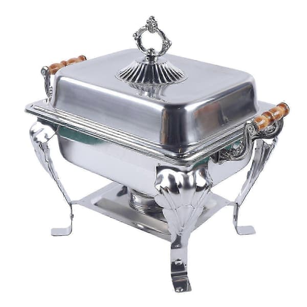 Ny 42 cm Chafing Dish i rostfritt stål för buffématvärmare