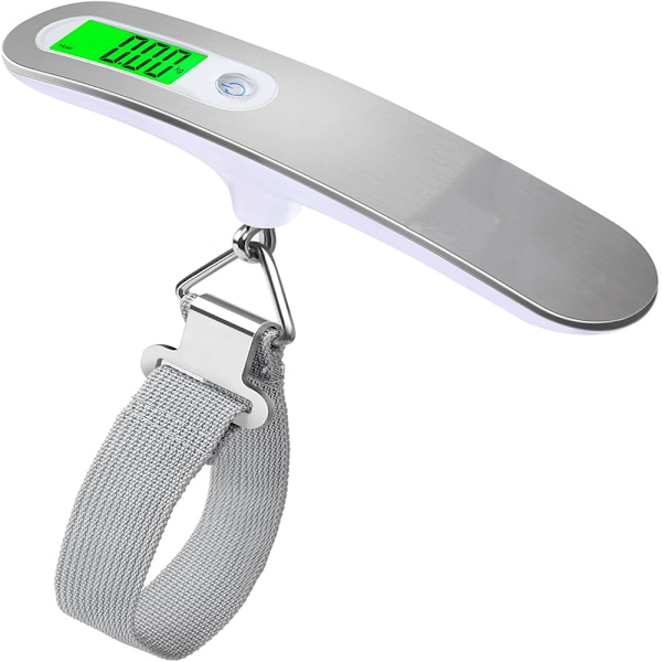 Innovativ Digital Våg: Perfekt för att Hantera Resväskans Vikt, Ergonomiskt Rostfritt Stålhandtag Ger Komfort, Bakgrundsbelyst LCD-skärm Säkerställer