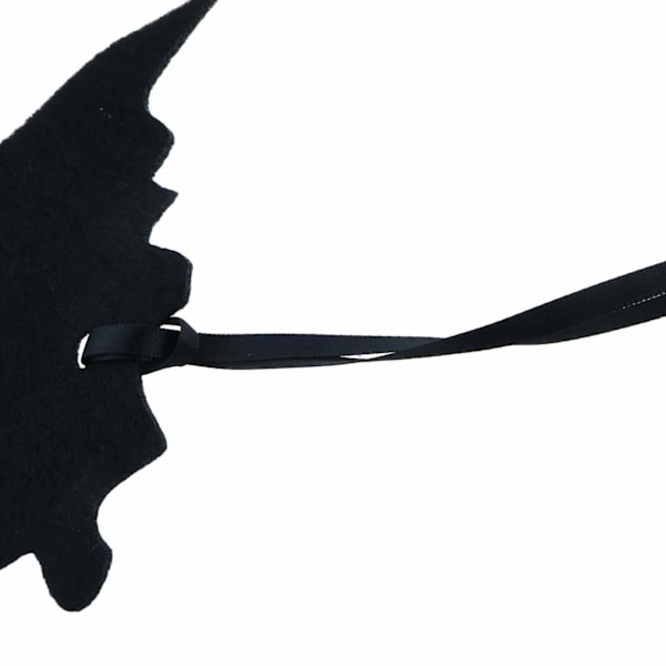 Halloween Maskerad Svart Fladdermusmask, Svart Unisex Filt Tyg Halv Ansikte Ögonmask, för Fest Cosplay Kostym Rekvisita Maskerad Karneval Tillbehör
