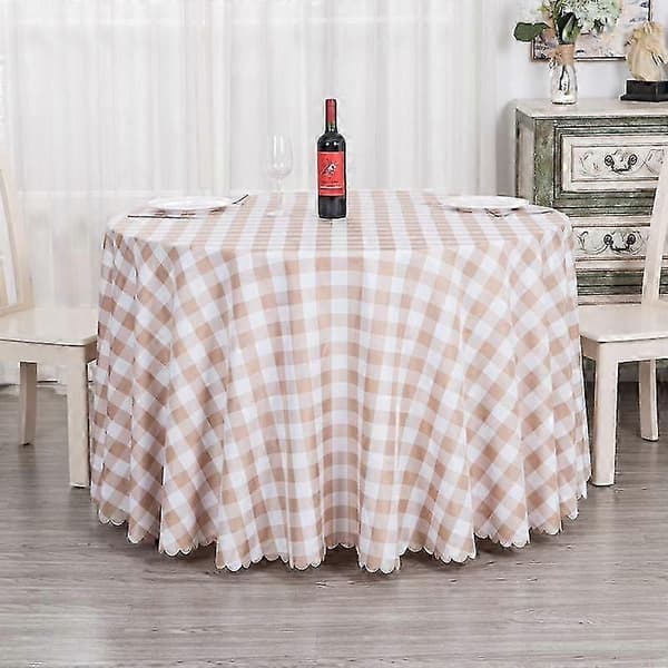 Modern rutig bordsduk i polyester, rund duk för tebord, matbord, heminredning black Square 90x90cm