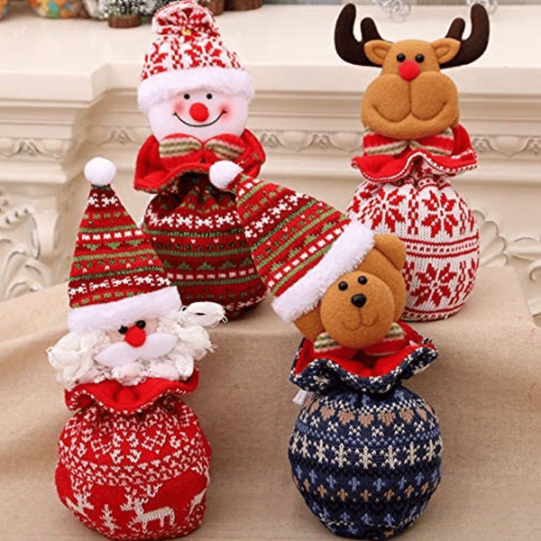 Julklappspåse med dragsko, julklappspåsar